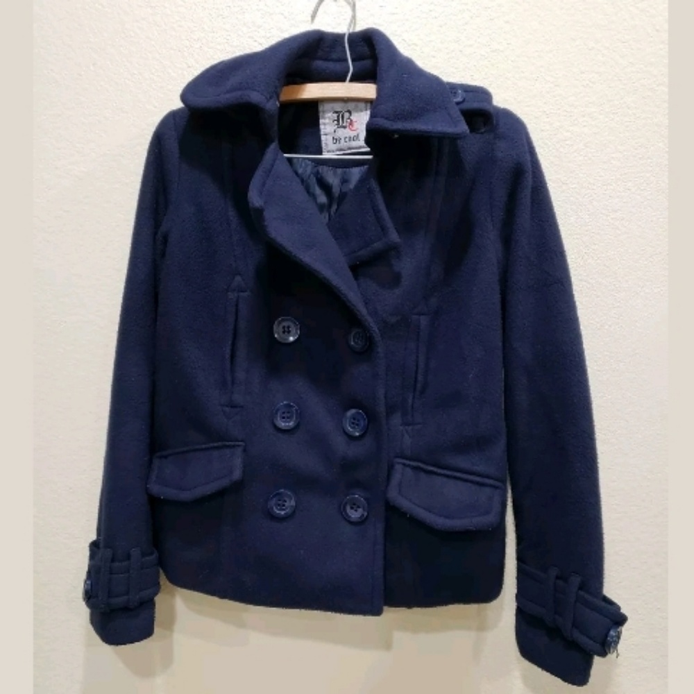 Be Cool Kids Boy Navy Blue Peacoat Jacket

Size S